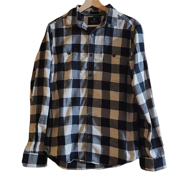 Wind River SMALL plaid checkered long-sleeve Button-down shirt westerncore - Picture 1 of 16